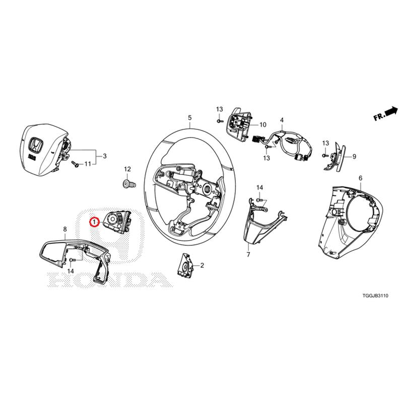 [NEW] JDM HONDA CIVIC FK7 2021 Steering Wheel (SRS) GENUINE OEM