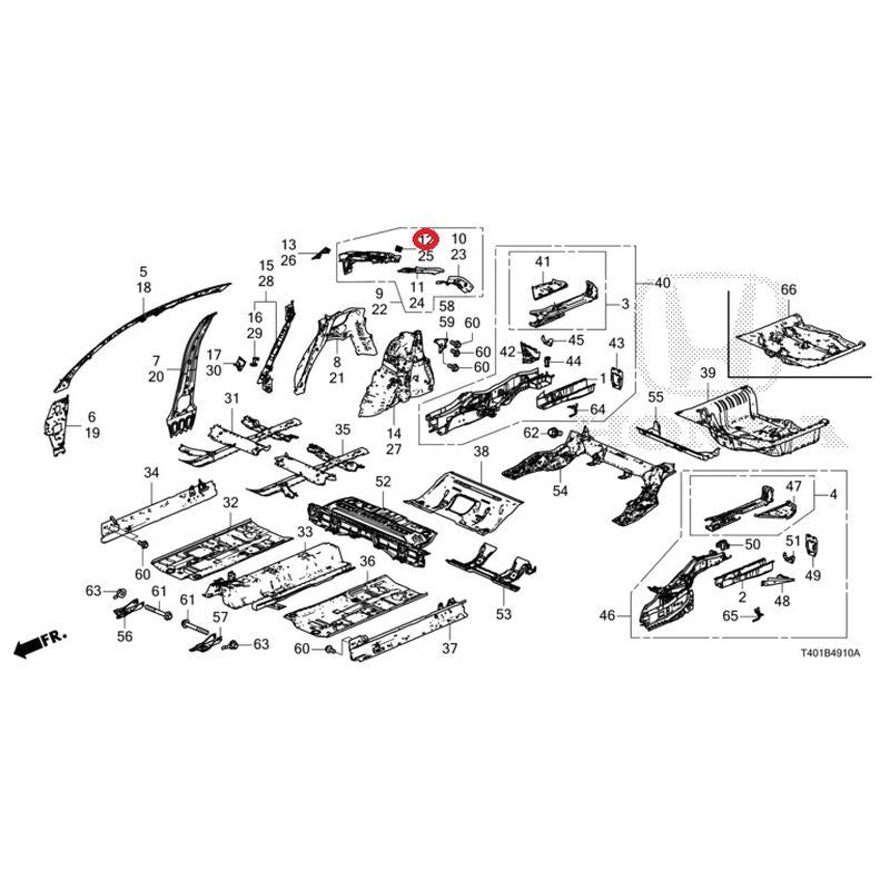 NEW] JDM HONDA CIVIC FL5 2023 Floor/inner panel GENUINE OEM – JDM
