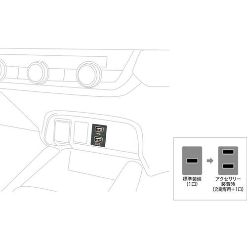 [NEW] JDM Honda Fit GR/GS USB Charger For Front Genuine OEM