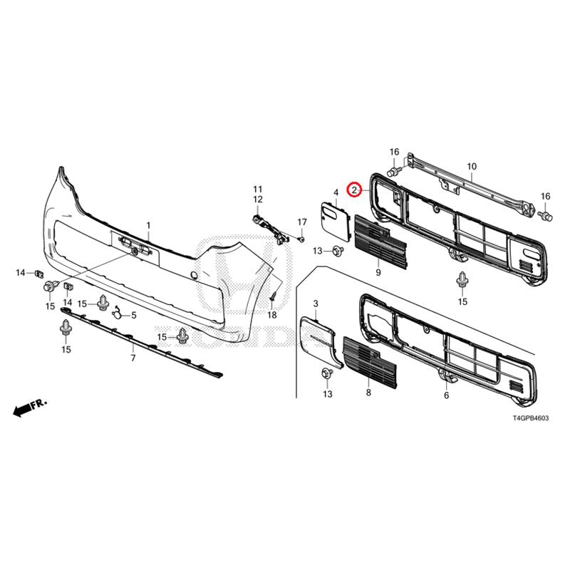 [NEW] JDM HONDA N-ONE JG3 2023 Front Bumper GENUINE OEM