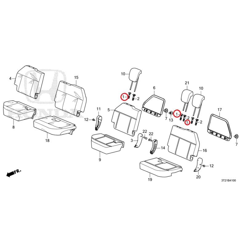 NEW] JDM HONDA STEP WGN e:HEV RP8 2022 Rear Seat GENUINE OEM