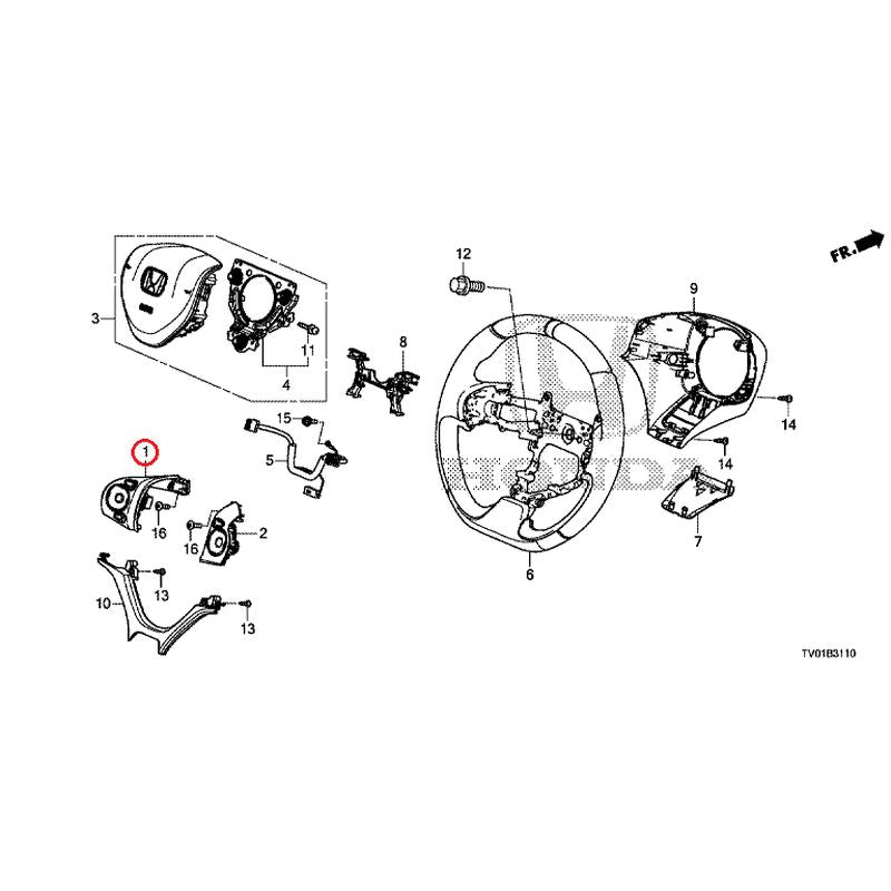 [NEW] JDM HONDA CIVIC FK2 2015 Steering Wheel (SRS) GENUINE OEM
