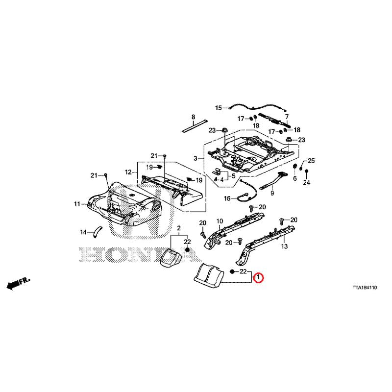 [NEW] JDM HONDA N-BOX CUSTOM JF3 2021 Rear Seat Short Part (R.) GENUINE OEM
