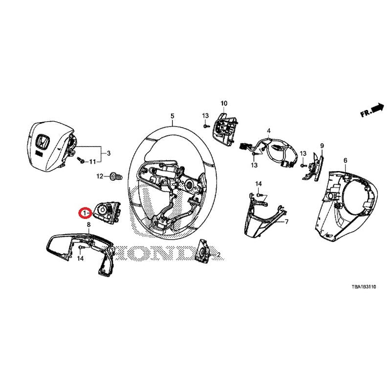 [NEW] JDM HONDA CIVIC FC1 2020 Steering Wheel (SRS) GENUINE OEM