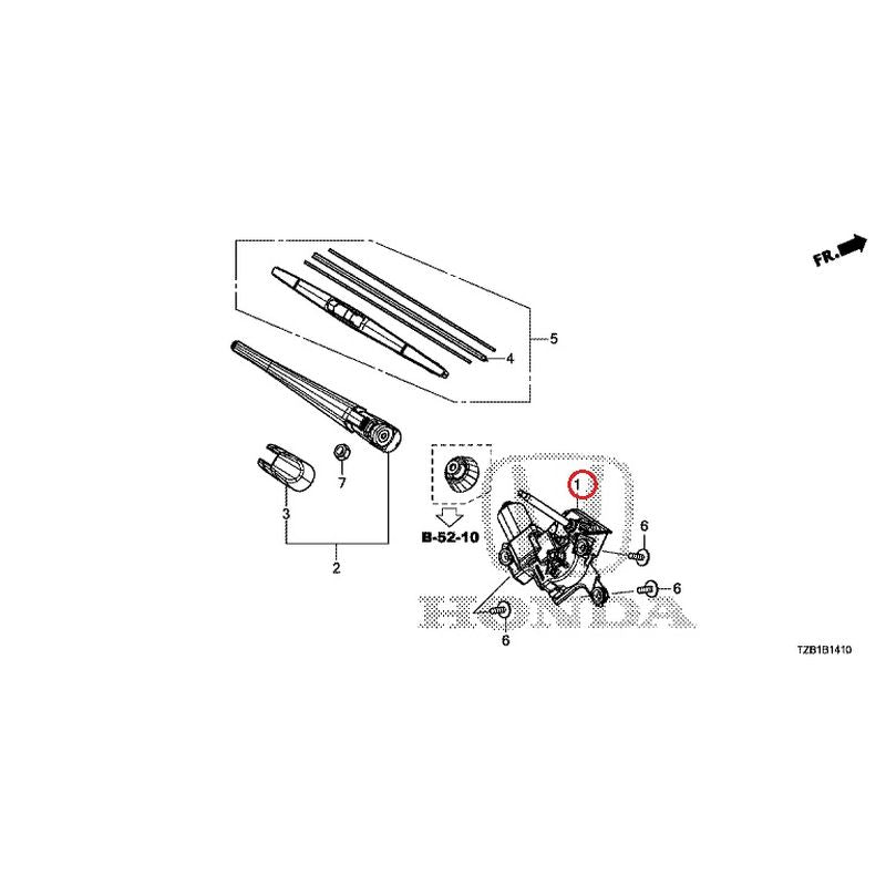 [NEW] JDM HONDA FIT e:HEV GR3 2023 Rear Windshield Wiper GENUINE OEM
