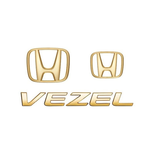 [NEW] JDM Honda VEZEL RU Gold Emblem Genuine OEM