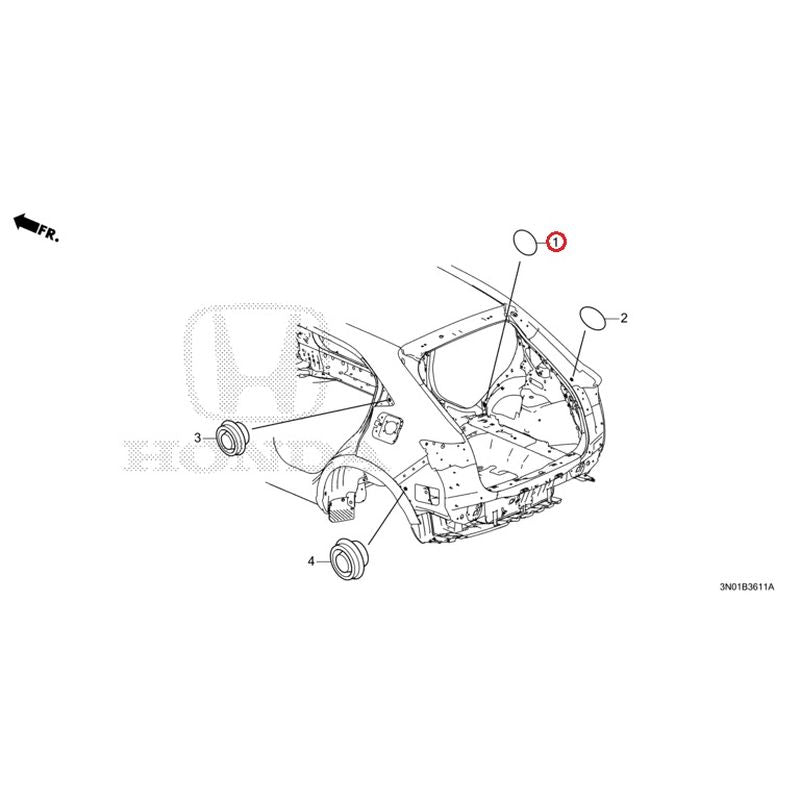 [NEW] JDM HONDA VEZEL e:HEV RV5 2021 Grommets (Rear) GENUINE OEM