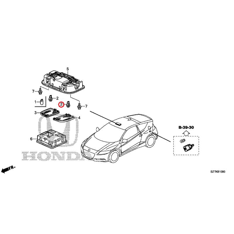 [NEW] JDM HONDA CR-Z ZF2 2016 Interior Lights GENUINE OEM