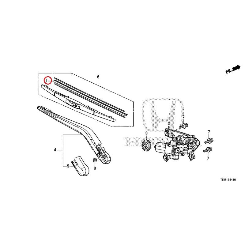 [NEW] JDM HONDA N-WGN CUSTOM JH3 2023 Rear Windshield Wiper GENUINE OEM