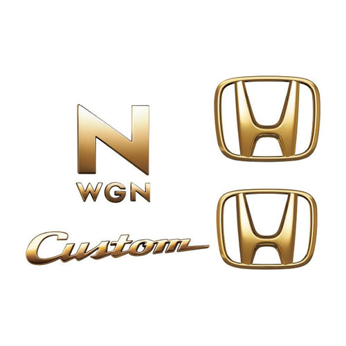 [NEW] JDM Honda N-WGN JH3/4 Gold Emblem For Custom Standard Grill Genuine OEM