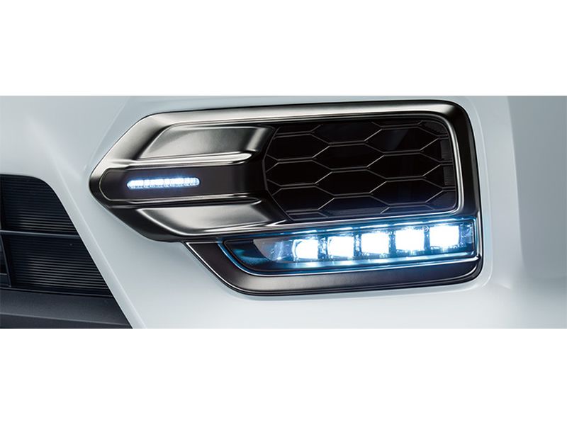 [NEW] JDM Honda STEP WGN RP Fog Light Garnish Accessory Light Dark Chrome OEM1