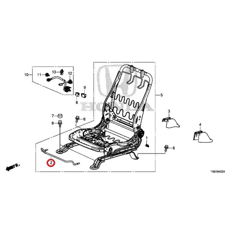 [NEW] JDM HONDA FIT GK5 2017 Front Seat Short Part (Passenger Seat Side) GENUINE OEM