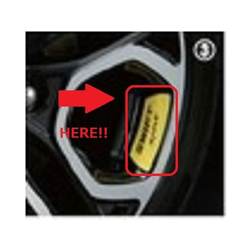 [NEW] JDM Suzuki SWIFT Sports ZC33S Wheel Accents Decal Yellow Genuine OEM