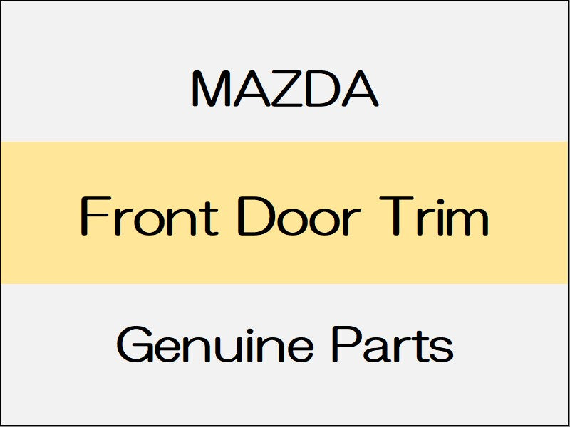 [NEW] JDM MAZDA ROADSTER ND Front Door Trim