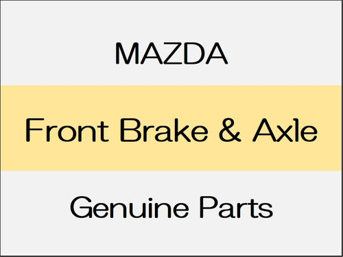 [NEW] JDM MAZDA ROADSTER ND Front Brake & Axle / Brembo Disc Brakes