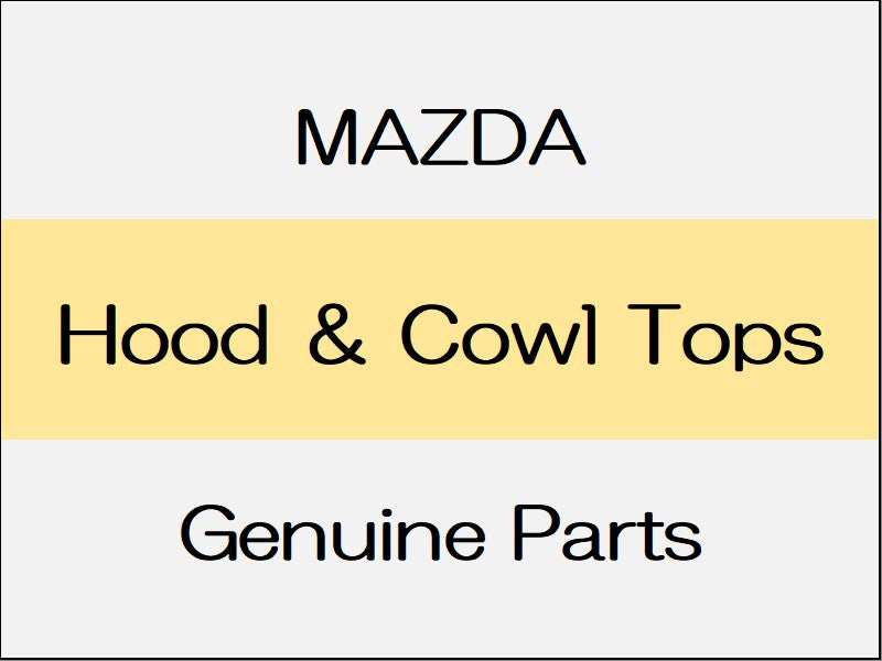 [NEW] JDM MAZDA CX-30 DM Hood �• Cowl Tops
