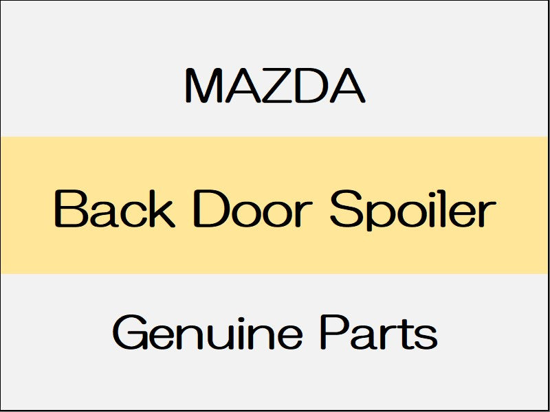 [NEW] JDM MAZDA CX-30 DM Back Door Spoiler