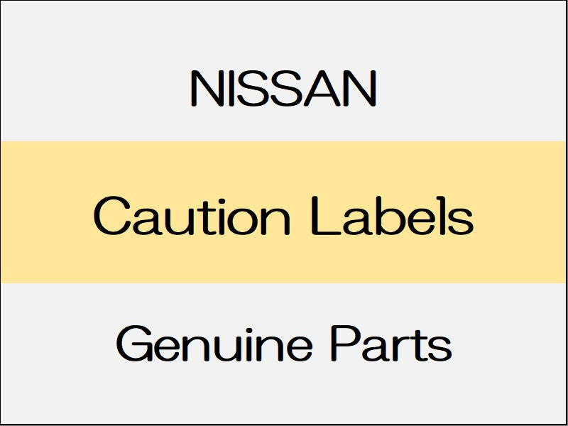 [NEW] JDM NISSAN SKYLINE V36 Caution Labels