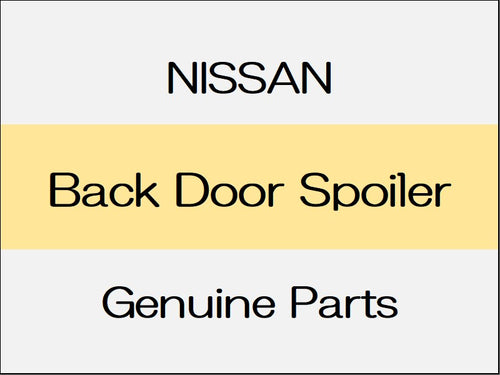 [NEW] JDM NISSAN ELGRAND E52 Back Door Spoiler / Rider Series Large Roof Spoiler