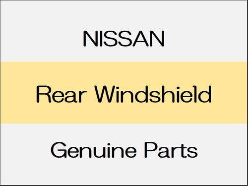 [NEW] JDM NISSAN GT-R R35 Rear Windshield