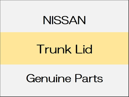 [NEW] JDM NISSAN GT-R R35 Trunk Lid