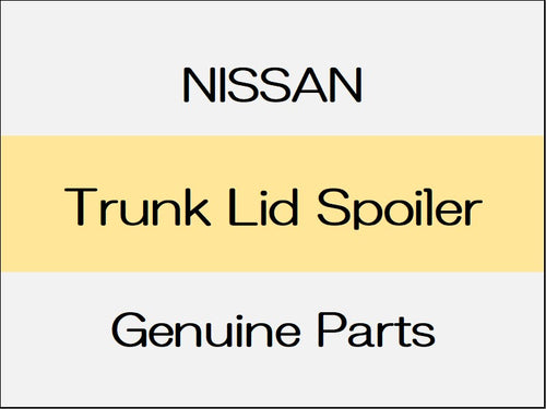 [NEW] JDM NISSAN GT-R R35 Trunk Lid Spoiler
