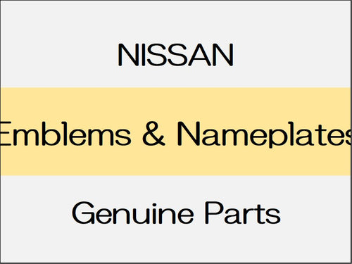 [NEW] JDM NISSAN ELGRAND E52 Emblems & Nameplates