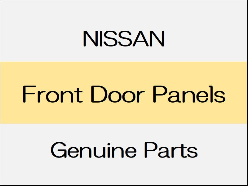 [NEW] JDM NISSAN ELGRAND E52 Front Door Panels