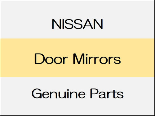 [NEW] JDM NISSAN ELGRAND E52 Door Mirrors / Without Genuine Car Navigation System