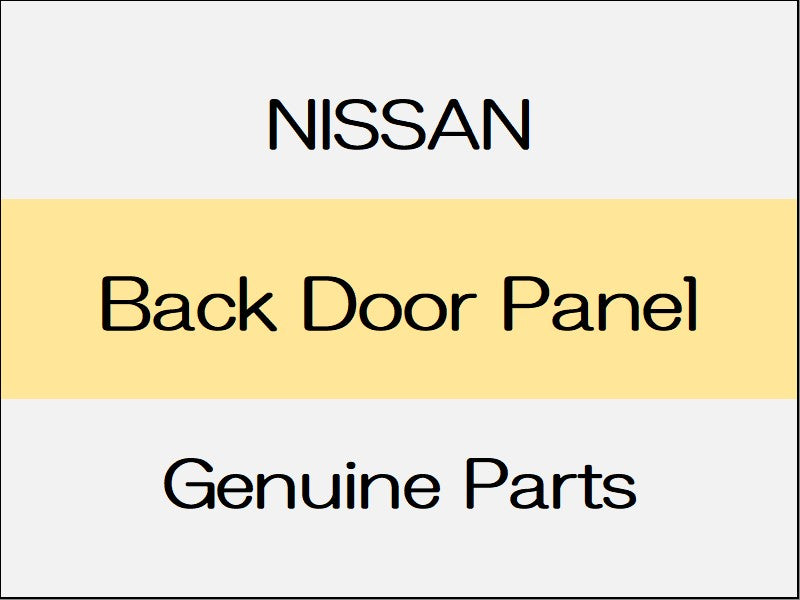 [NEW] JDM NISSAN X-TRAIL T32 Back Door Panel / to Aug 2015 with Power Back Door