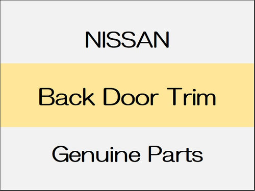 [NEW] JDM NISSAN X-TRAIL T32 Back Door Trim / to Jun 2017 Standard Model Grades, from Jun 2017, to Jun 2017 Mode Premier Series