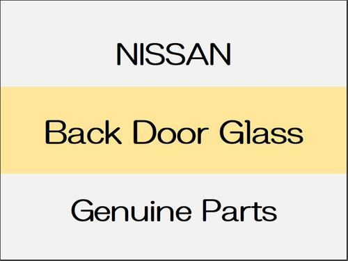 [NEW] JDM NISSAN NOTE E12 Back Door Glass