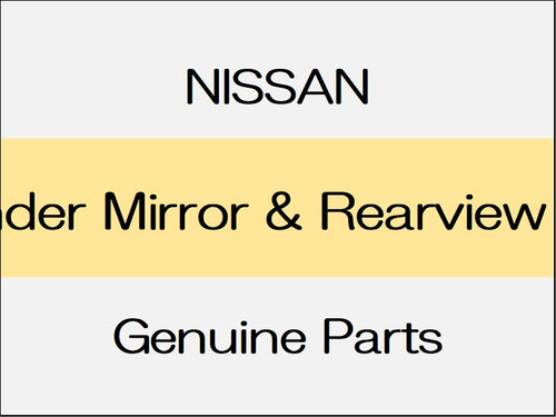 [NEW] JDM NISSAN NOTE E12 Rear Under Mirror & Rearview Camera