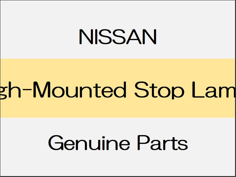 [NEW] JDM NISSAN NOTE E12 High-Mounted Stop Lamps