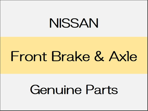 [NEW] JDM NISSAN NOTE E12 Front Brake & Axle