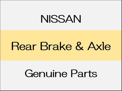 [NEW] JDM NISSAN NOTE E12 Rear Brake & Axle / 4WD
