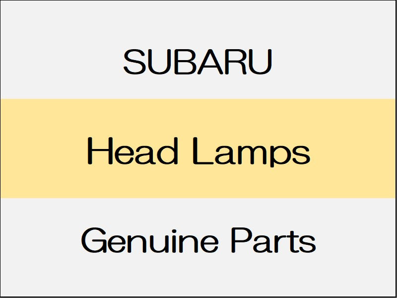 [NEW] JDM SUBARU WRX S4 VA Head Lamps