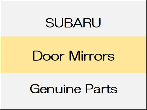 [NEW] JDM SUBARU WRX S4 VA Door Mirrors / with Side View Monitor