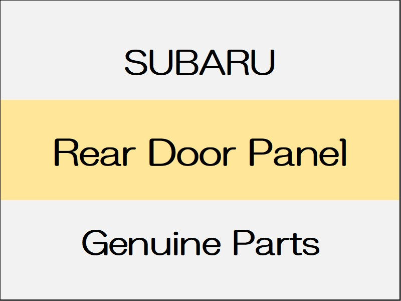 [NEW] JDM SUBARU WRX S4 VA Rear Door Panel