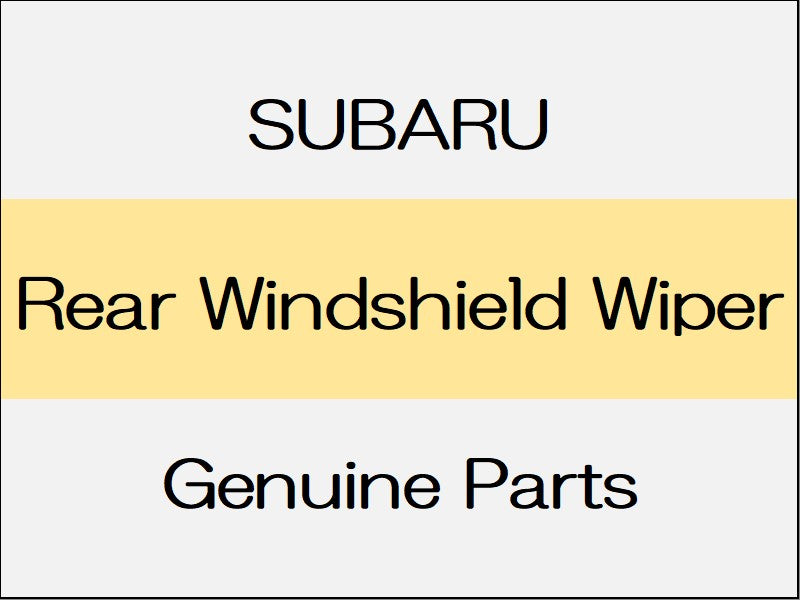 [NEW] JDM SUBARU WRX S4 VA Rear Windshield Wiper