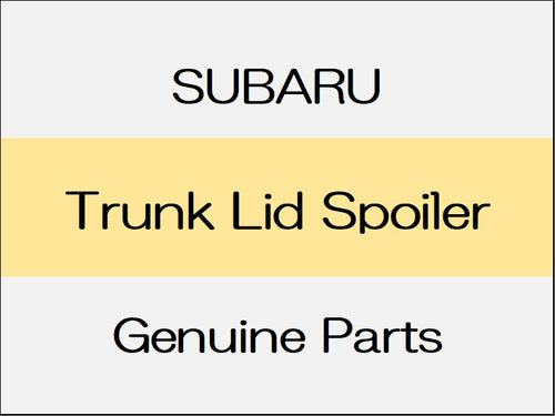 [NEW] JDM SUBARU WRX S4 VA Trunk Lid Spoiler / Without Large Spoiler with Rear Lip Spoiler Only 