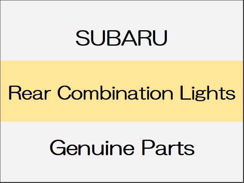 [NEW] JDM SUBARU WRX S4 VA Rear Combination Lights
