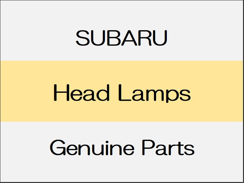 [NEW] JDM SUBARU LEVORG VM Head Lamps