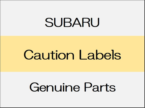 [NEW] JDM SUBARU LEVORG VM Caution Labels