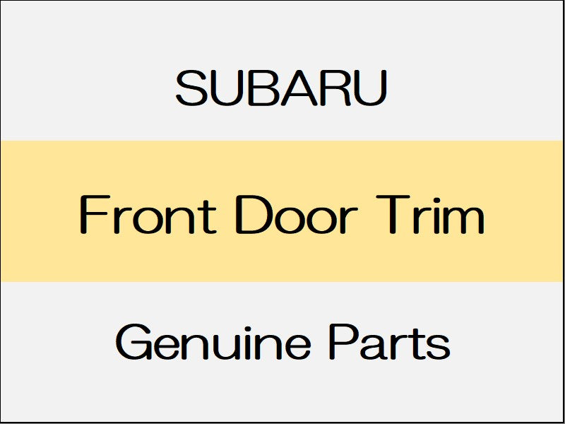 [NEW] JDM SUBARU LEVORG VM Front Door Trim