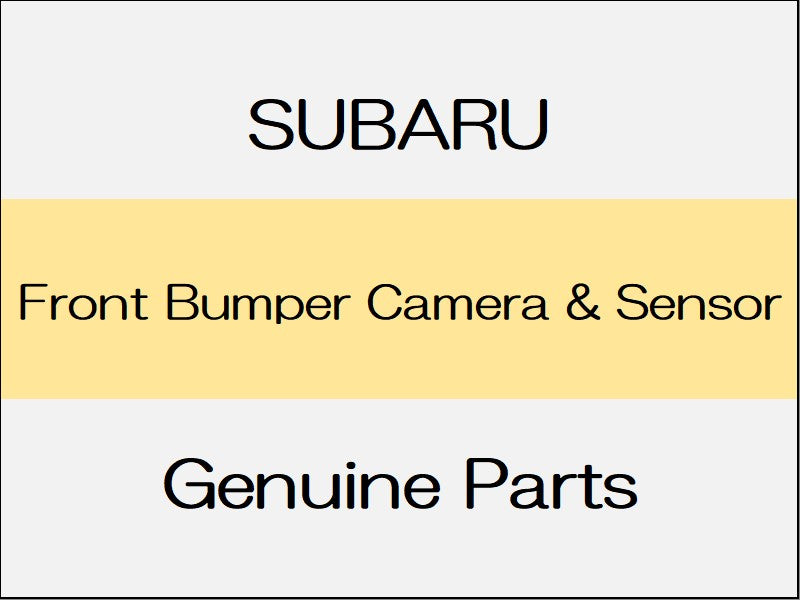 [NEW] JDM SUBARU FORESTER SK  Front Bumper Camera & Sensor / Only with Front View Monitor 