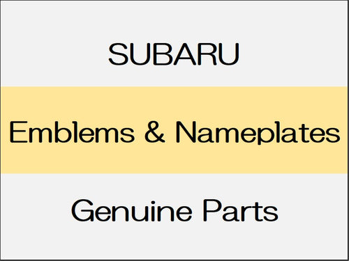 [NEW] JDM SUBARU FORESTER SK  Emblems & Nameplates