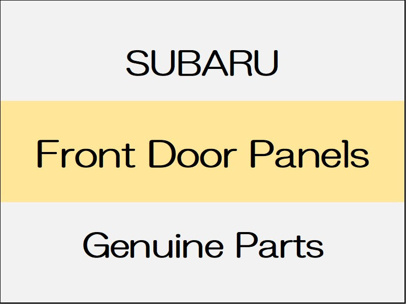 [NEW] JDM SUBARU FORESTER SK  Front Door Panels