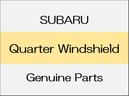 [NEW] JDM SUBARU FORESTER SK  Quarter Windshield