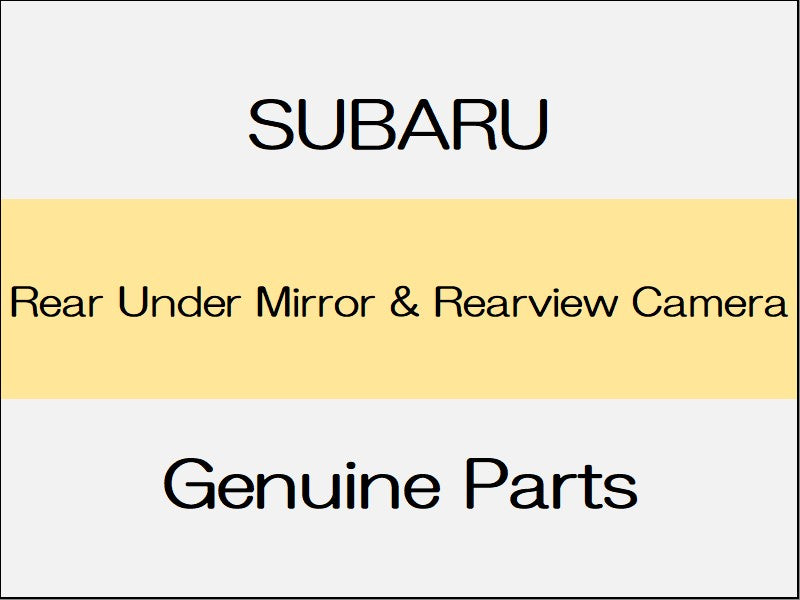 [NEW] JDM SUBARU FORESTER SK  Rear Under Mirror & Rearview Camera / with Smart Rear View Mirror Only 